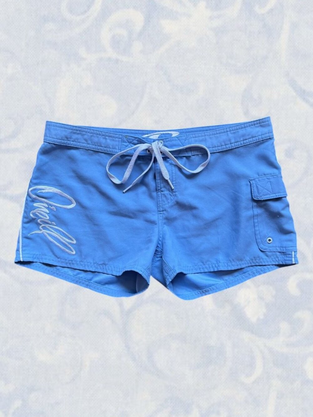 Y2K O'Neill Sky Blue Low-Rise Board Shorts
